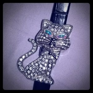 Crystal cat watch